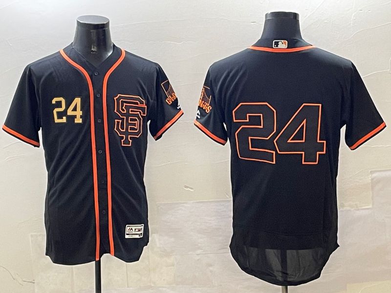 Men San Francisco Giants #24 No Name Black Elite 2025 Nike MLB Jersey style 3->san francisco giants->MLB Jersey